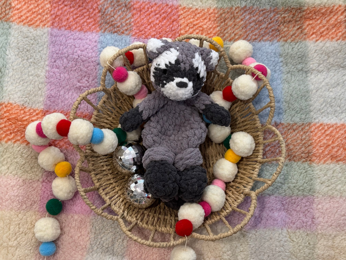 MADE TO ORDER Small Raccoon Snuggler